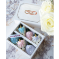 6pcs Pastel B.P.P Unicorn Chocolate Strawberries Gift Box